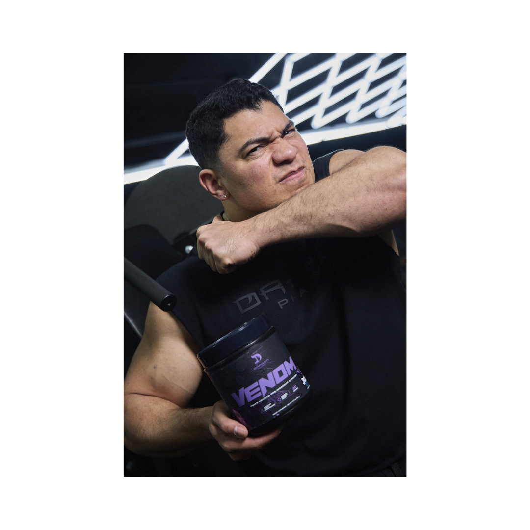 Pre-Entreno Venom Fully Loaded Catalyst Avanzado con Patentes | Máximo Rendimiento Dragon Pharma