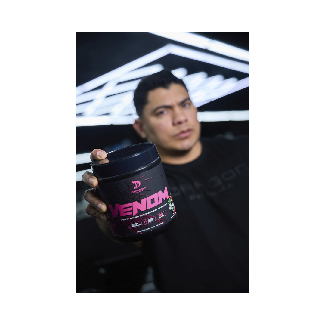 Pre-Entreno Venom Fully Loaded Catalyst Avanzado con Patentes | Máximo Rendimiento Dragon Pharma