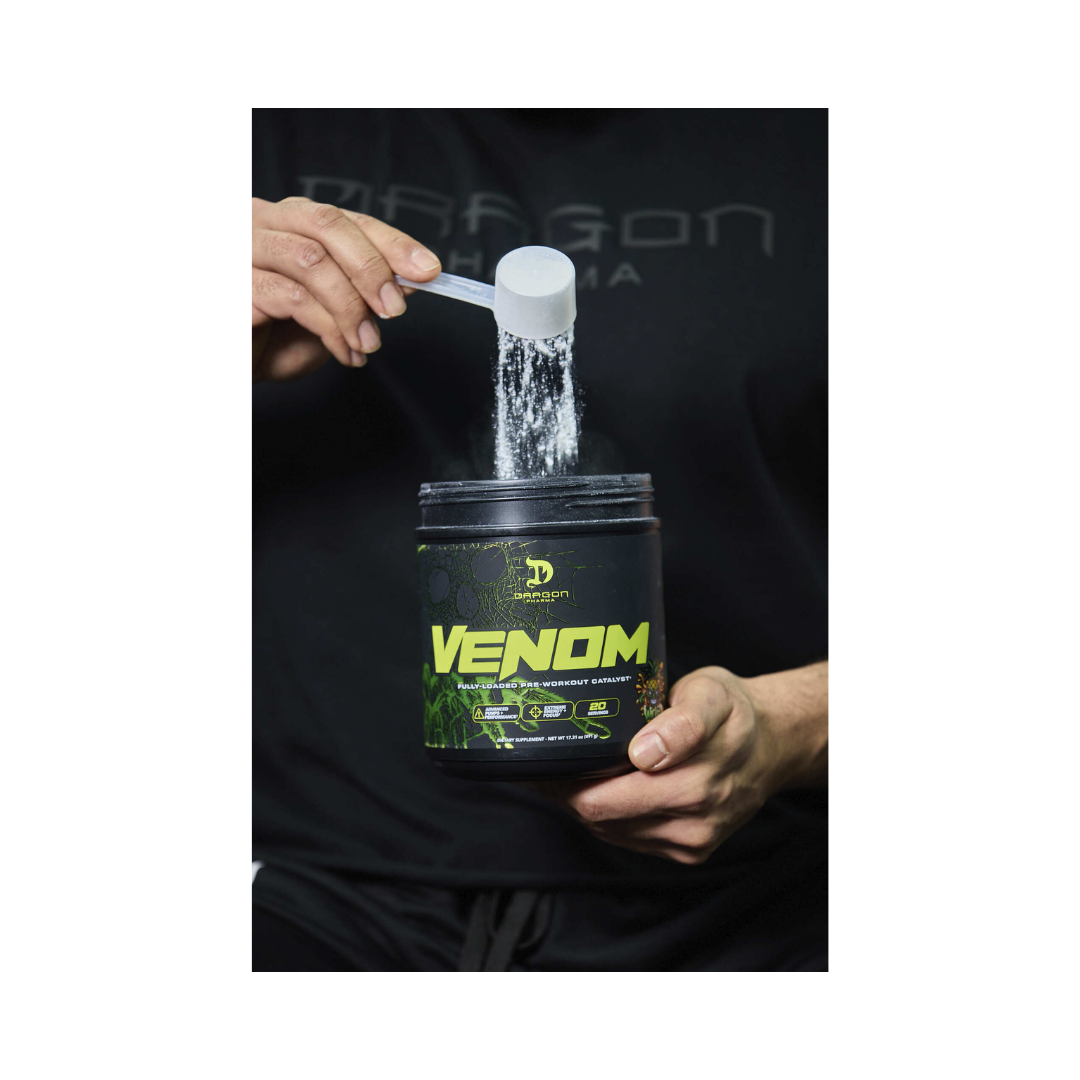 Pre-Entreno Venom Fully Loaded Catalyst Avanzado con Patentes | Máximo Rendimiento Dragon Pharma