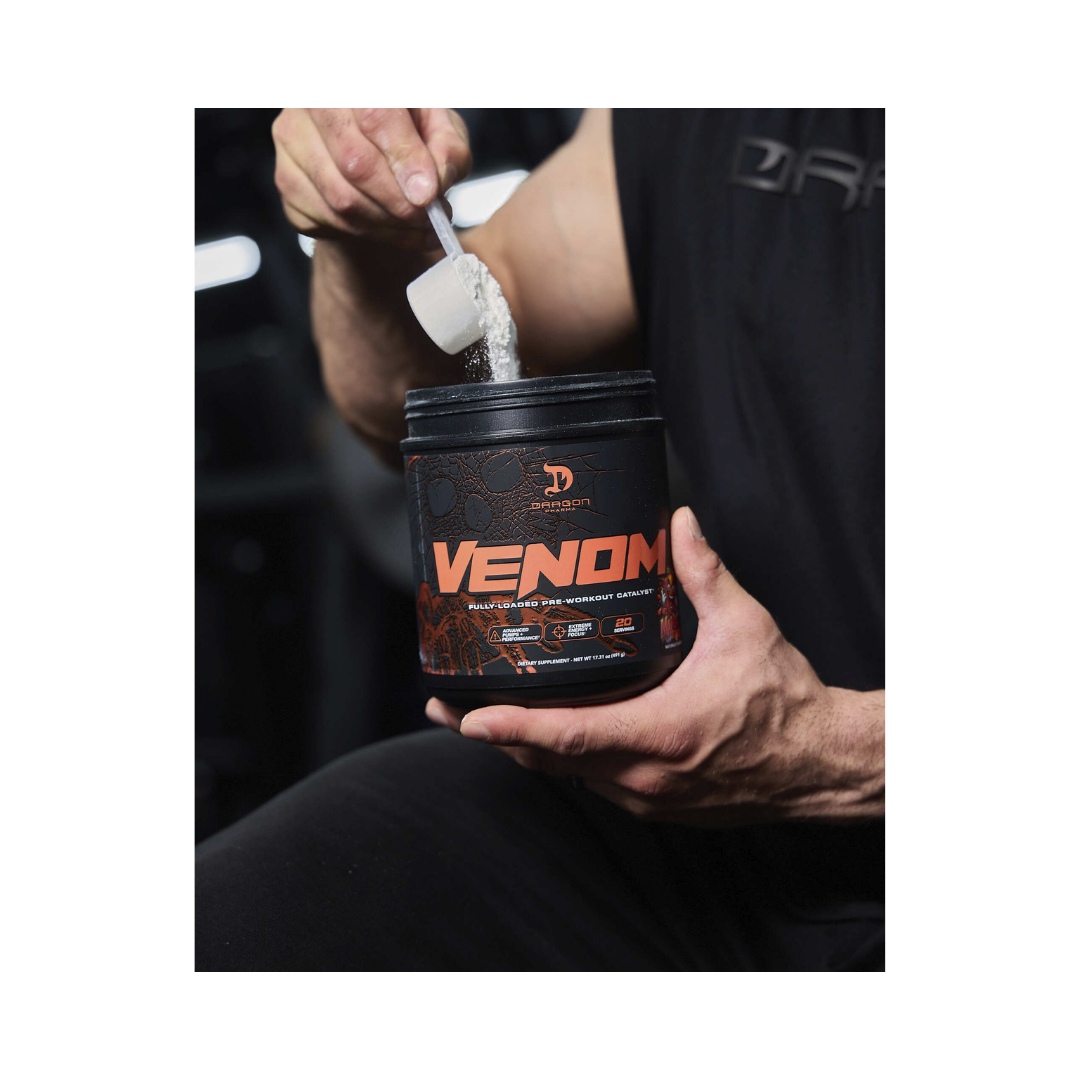 Pre-Entreno Venom Fully Loaded Catalyst Avanzado con Patentes | Máximo Rendimiento Dragon Pharma