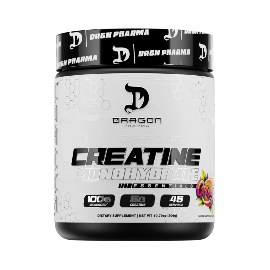 Creatina Monohidrato con Sabor Dragon Pharma Essentials - 45 Servicios para Aumentar Fuerza y Masa Muscular
