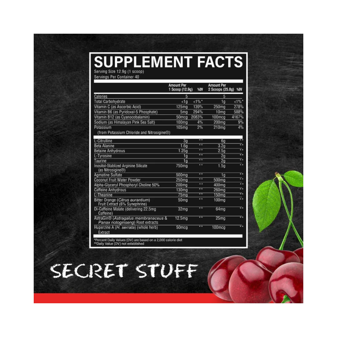 Thuper Thavage Pre-Entreno CBUM x RAW - High Stim 20 Tomas - Get Fit Mexico