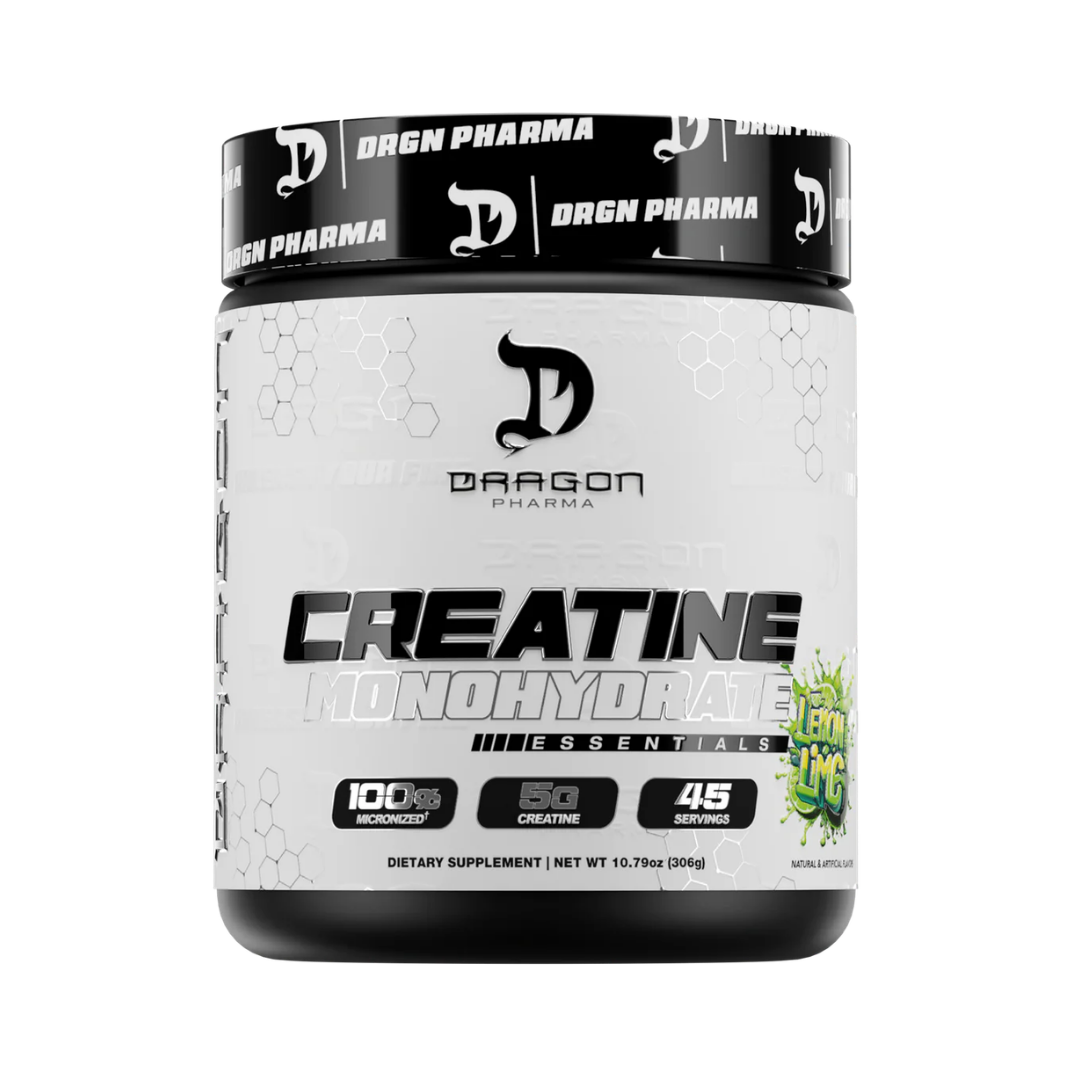 Creatina Monohidrato con Sabor Dragon Pharma Essentials - 45 Servicios para Aumentar Fuerza y Masa Muscular
