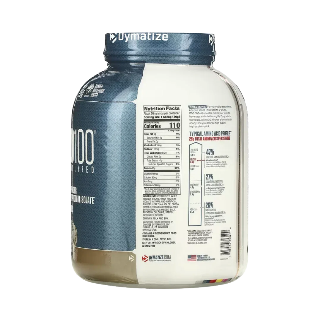 ISO100 Hydrolyzed Dymatize 5lbs - Whey Isolate Hidrolizada - Get Fit Mexico