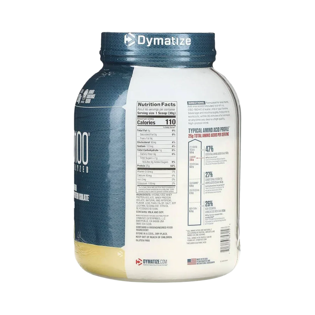 ISO100 Hydrolyzed Dymatize 5lbs - Whey Isolate Hidrolizada - Get Fit Mexico