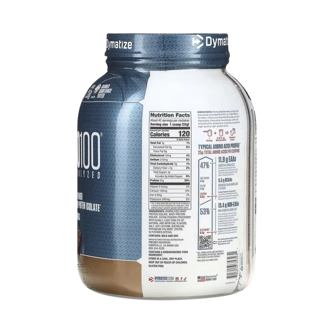 ISO100 Hydrolyzed Dymatize 5lbs - Whey Isolate Hidrolizada - Get Fit Mexico