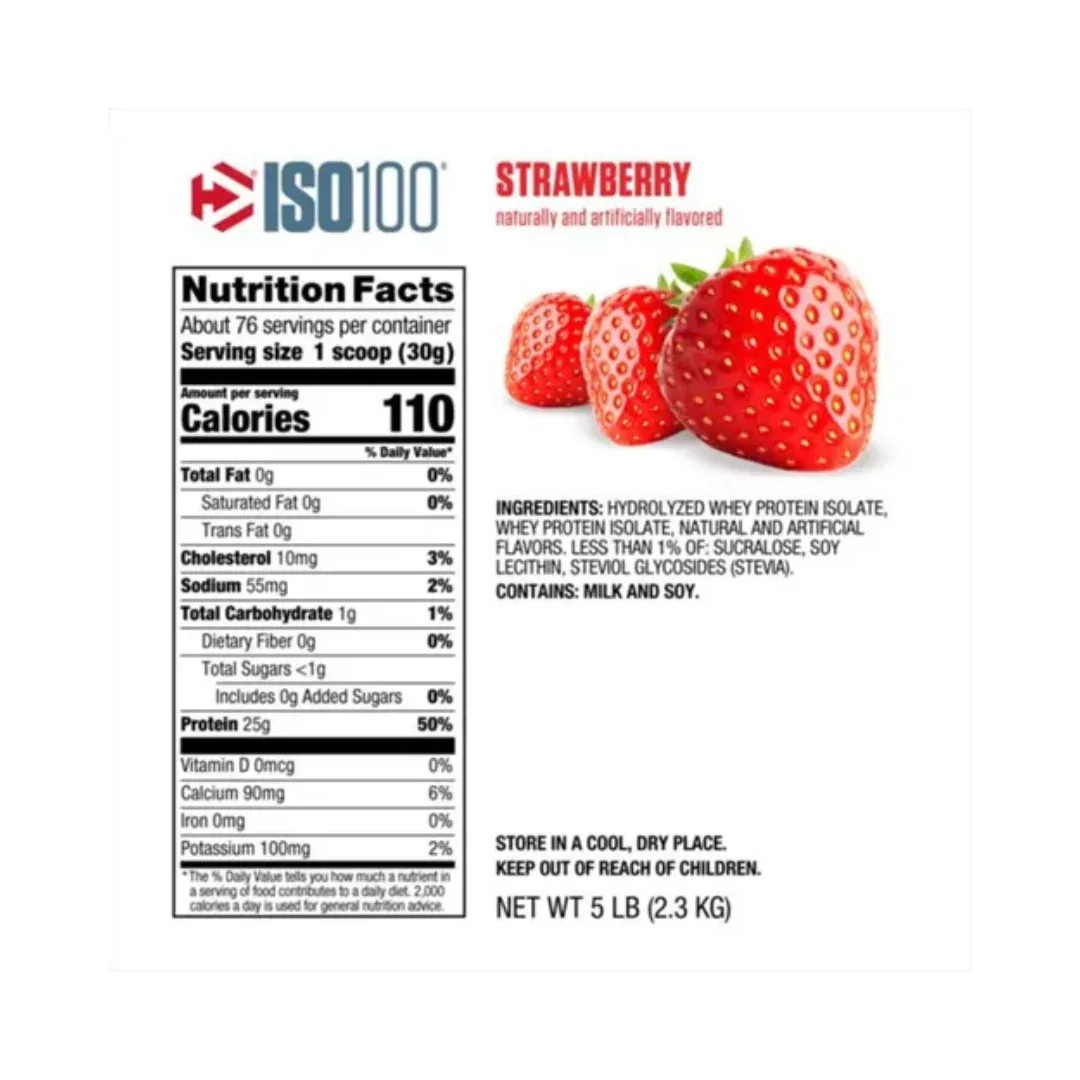 ISO100 Hydrolyzed Dymatize 5lbs - Whey Isolate Hidrolizada - Get Fit Mexico