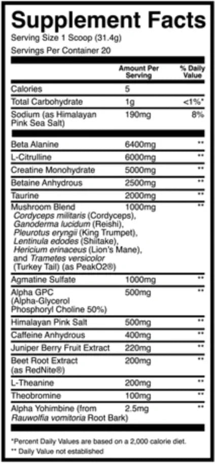 Thuper Thavage Pre-Entreno CBUM x RAW - High Stim 20 Tomas - Get Fit Mexico