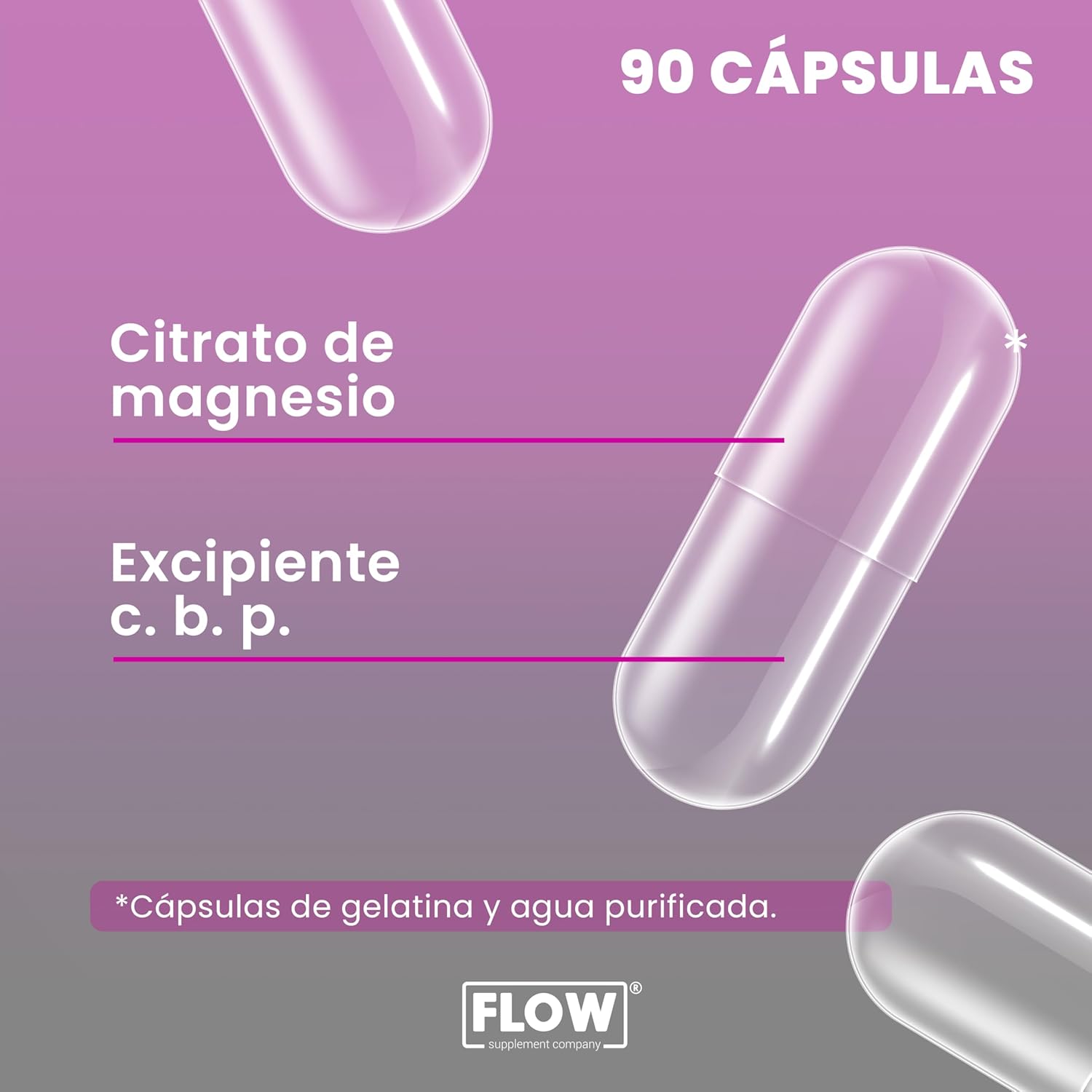 Citrato de Magnesio FLOW - Modo de uso y presentación