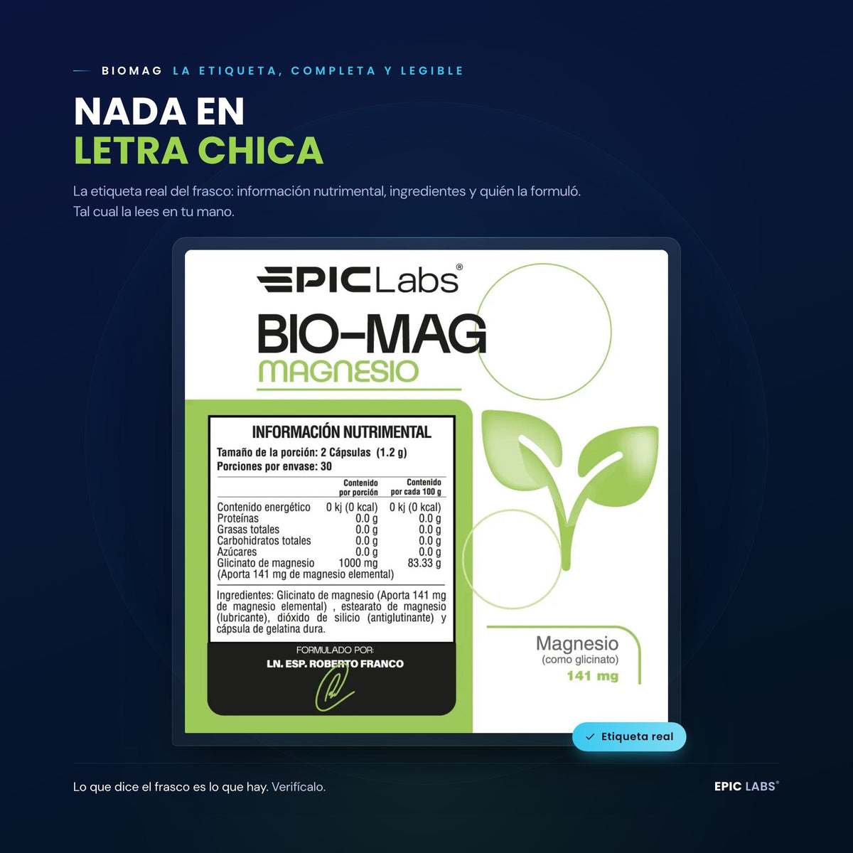 BIOMAG® | Magnesio glicinato recuperación y rendimiento