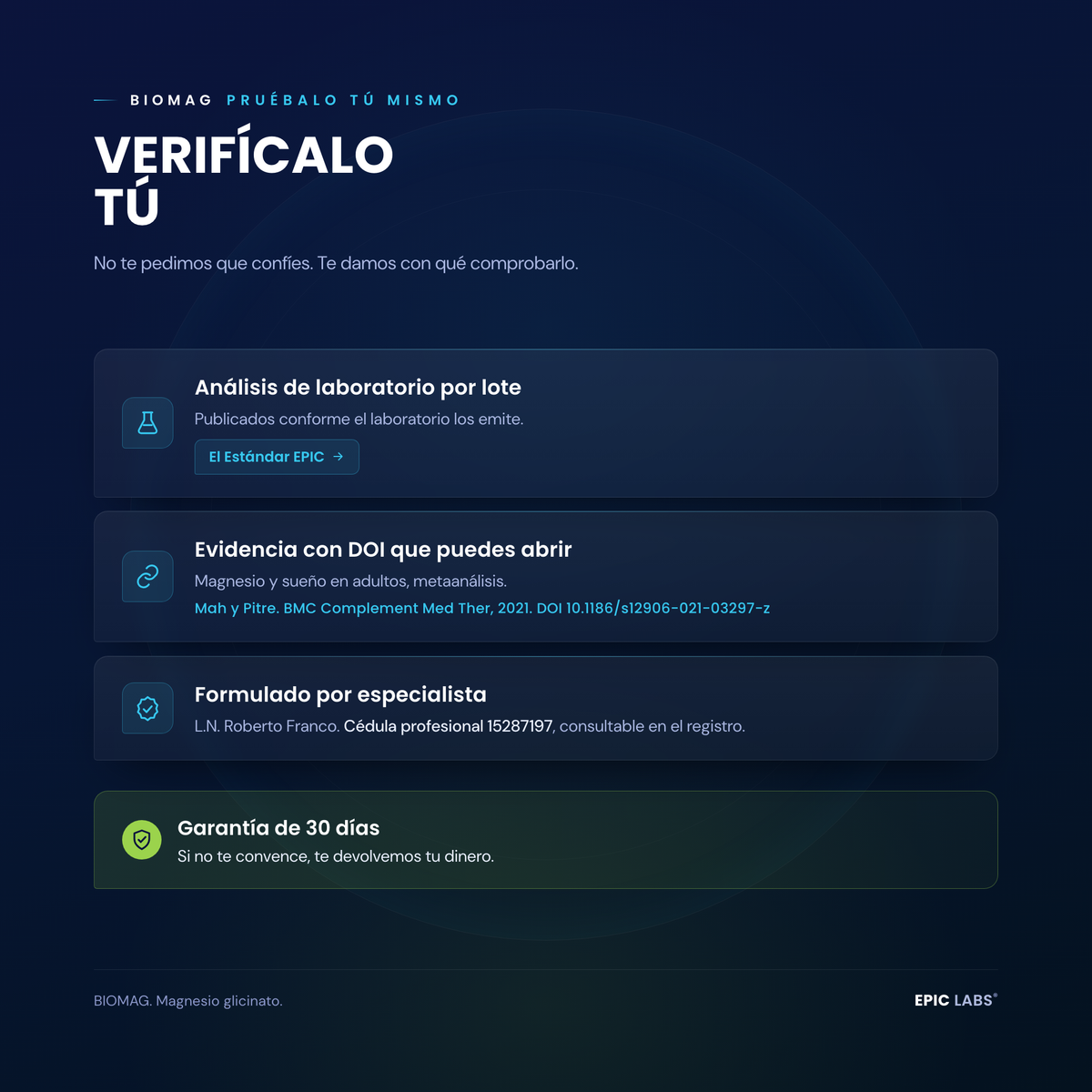 BIOMAG® | Magnesio glicinato recuperación y rendimiento