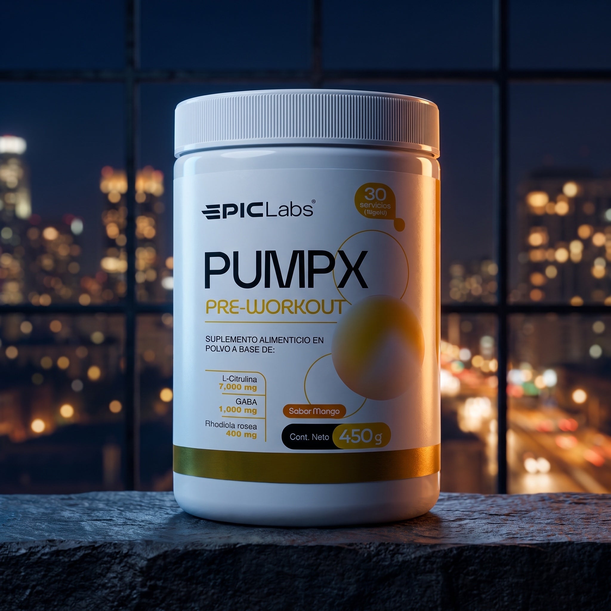 PUMPX® | Preentreno Sin Estimulantes 30 Tomas | Enfoque y Bombeo Extremo