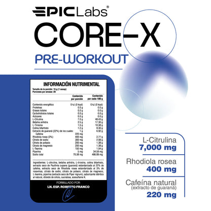 CORE-X® | Fórmula clínica para rendimiento de élite