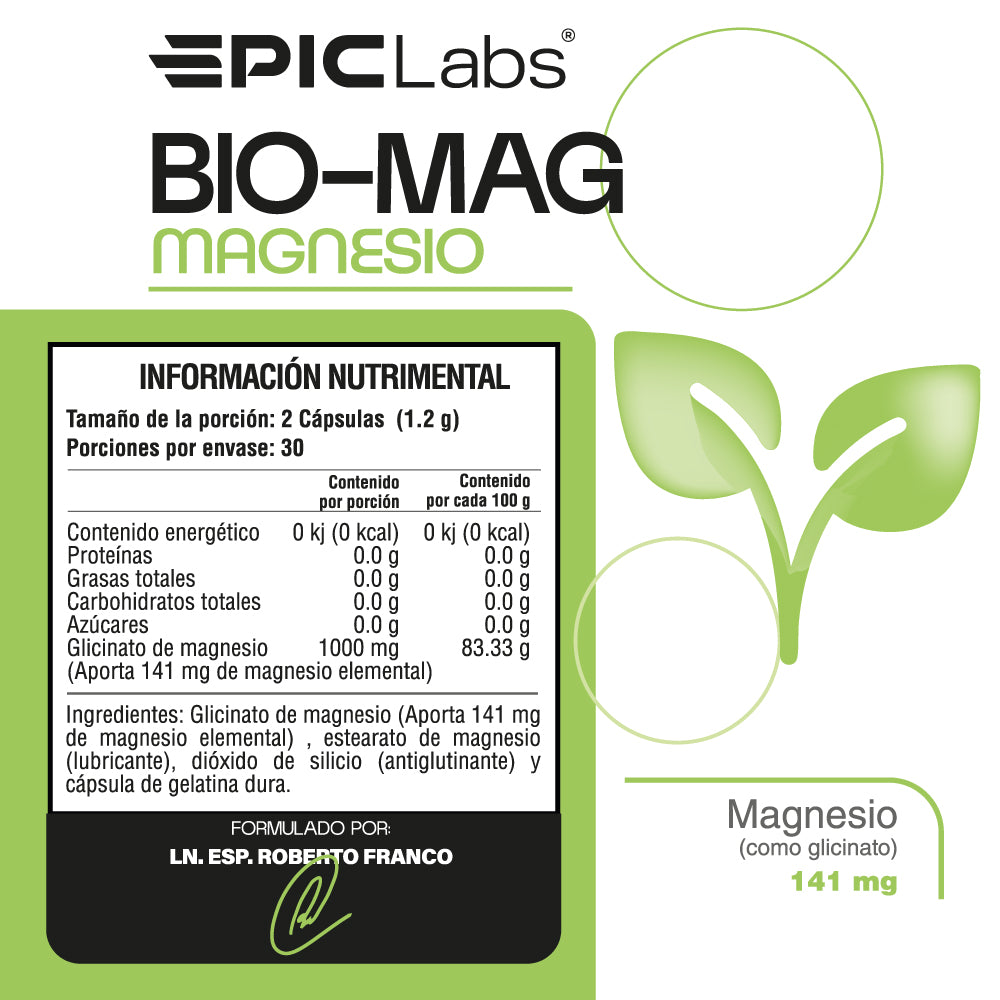 BIO-MAG® | Magnesio glicinato recuperación y rendimiento