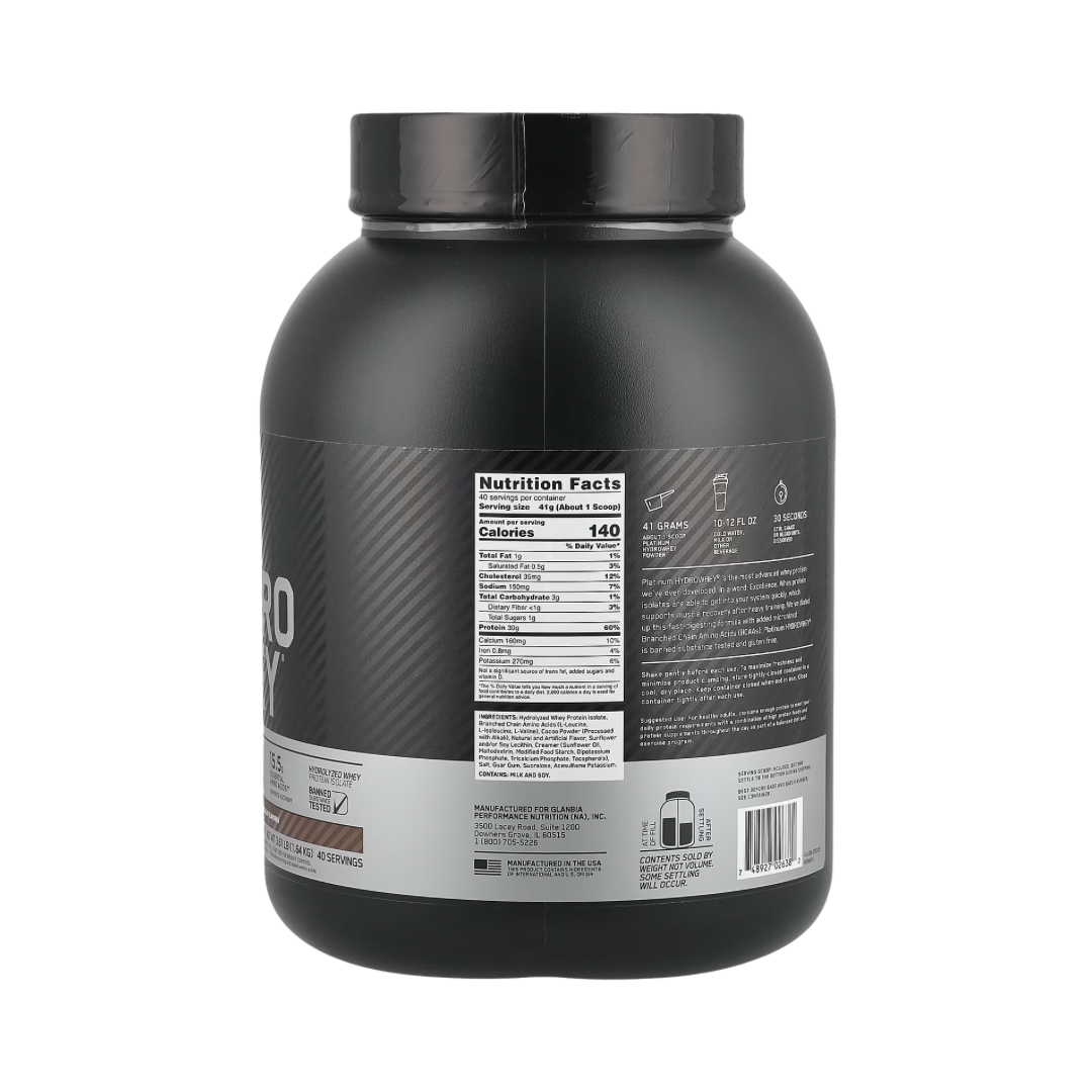 Proteína Hidrolizada Hydro Whey | Optimum Nutrition 40 Tomas