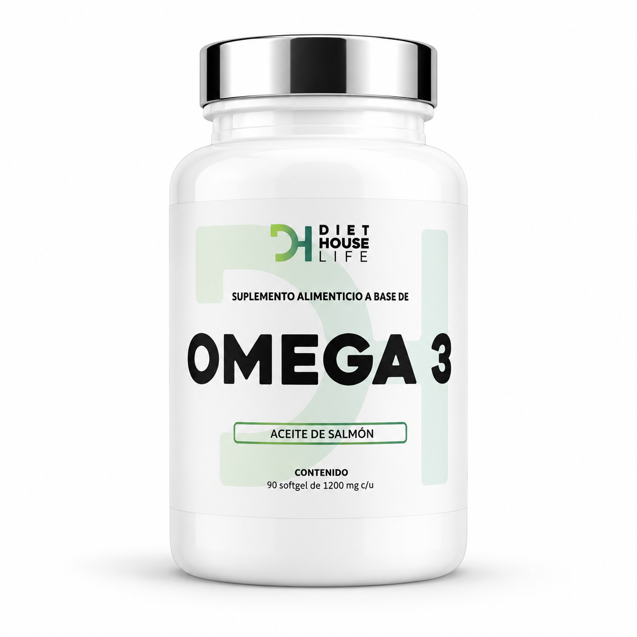 Omega 3 Diet House Life - Aceite de Salmón 1200mg - 90 Softgel