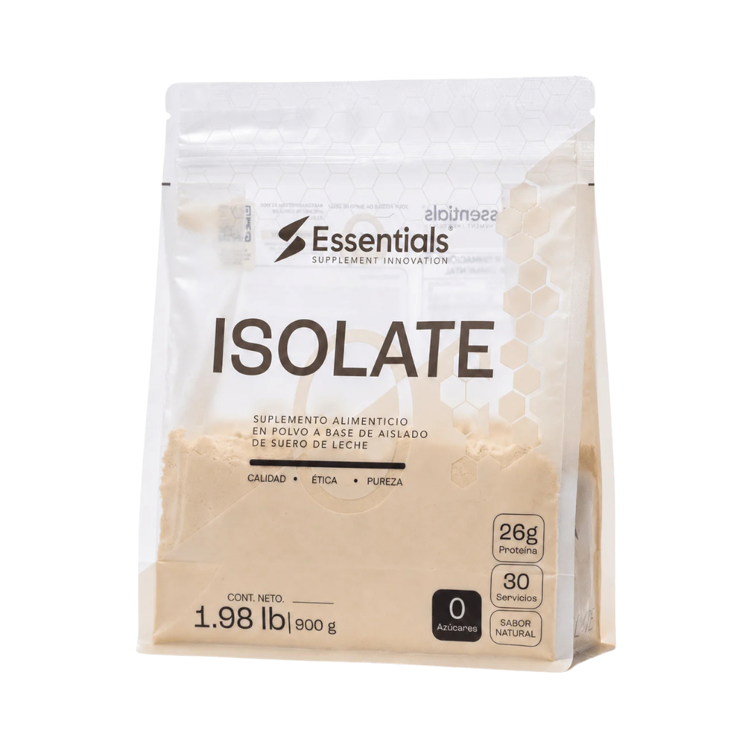 Isolate Essentials | Proteína Aislada 26g | Sin Sabor | 30 Servicios