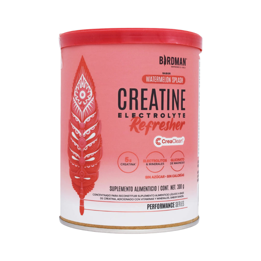 Creatina + Electrolitos Refresher con Patente CreaClean® 300g | Birdman