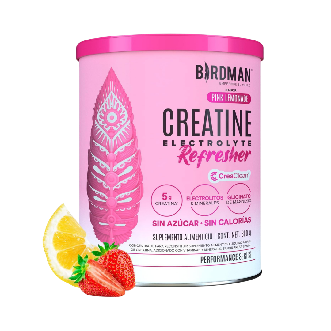 Creatina + Electrolitos Refresher con Patente CreaClean® 300g | Birdman