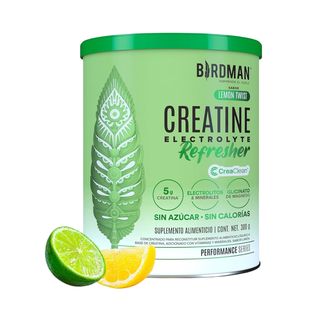 Creatina + Electrolitos Refresher con Patente CreaClean® 300g | Birdman