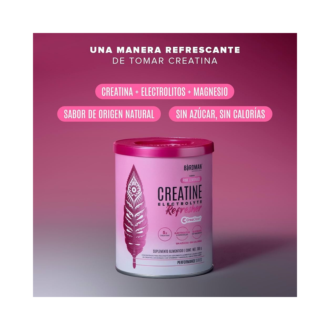 Creatina + Electrolitos Refresher con Patente CreaClean® 300g | Birdman