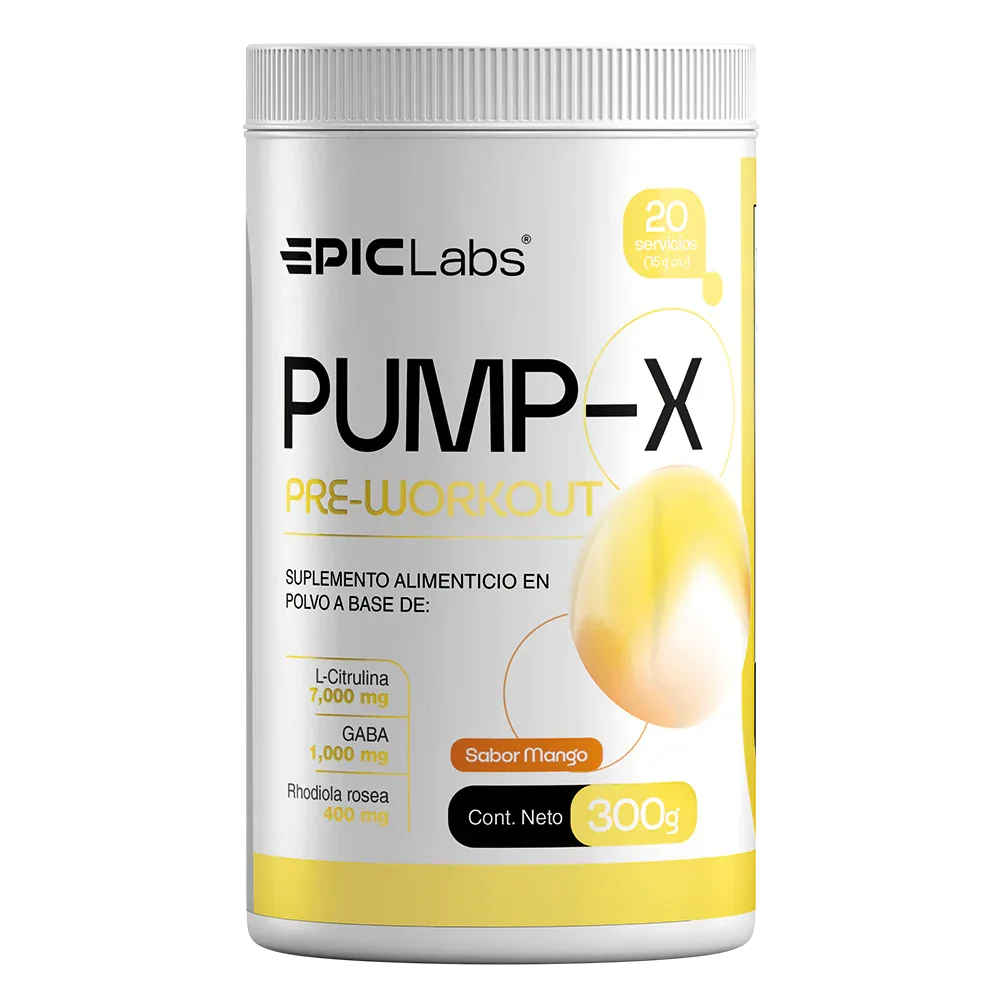 PUMPX® | Preentreno Sin Estimulantes | Enfoque y Bombeo Extremo - Get Fit Mexico