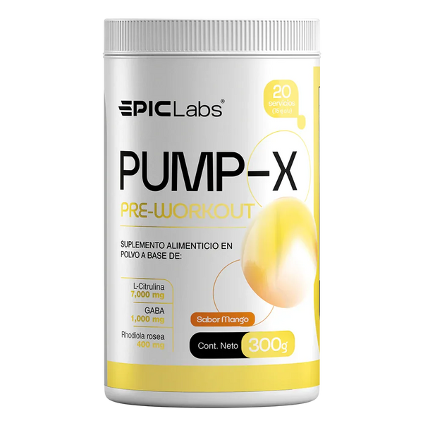 PUMPX® | Preentreno Sin Estimulantes | Enfoque y Bombeo Extremo - Get Fit Mexico