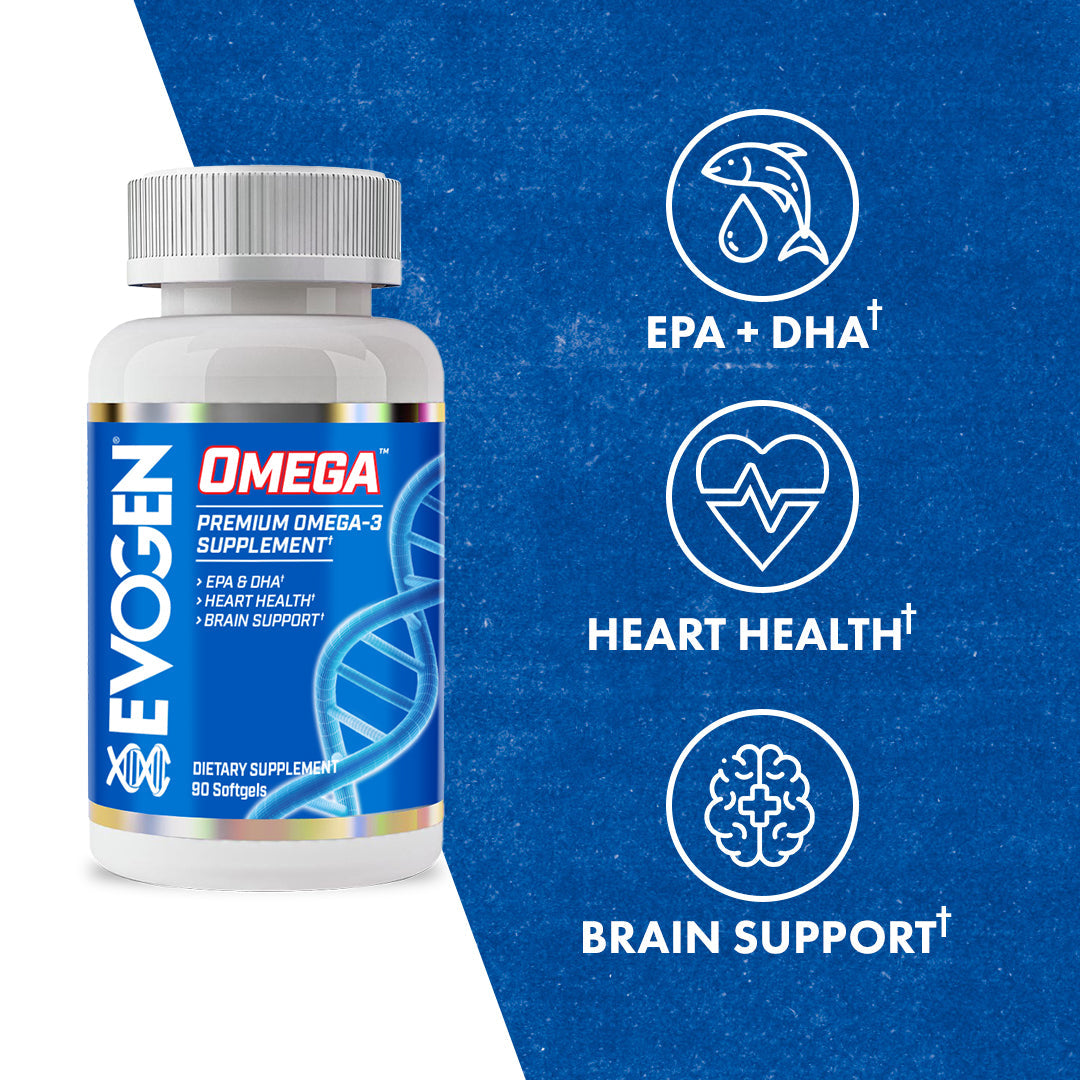 Omega 3 EVOGEN - beneficios EPA DHA salud cardiovascular y cerebral - Get Fit Mexico