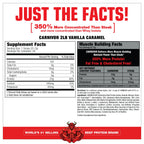 MuscleMeds Carnivor - tabla de suplementos Vanilla Caramel