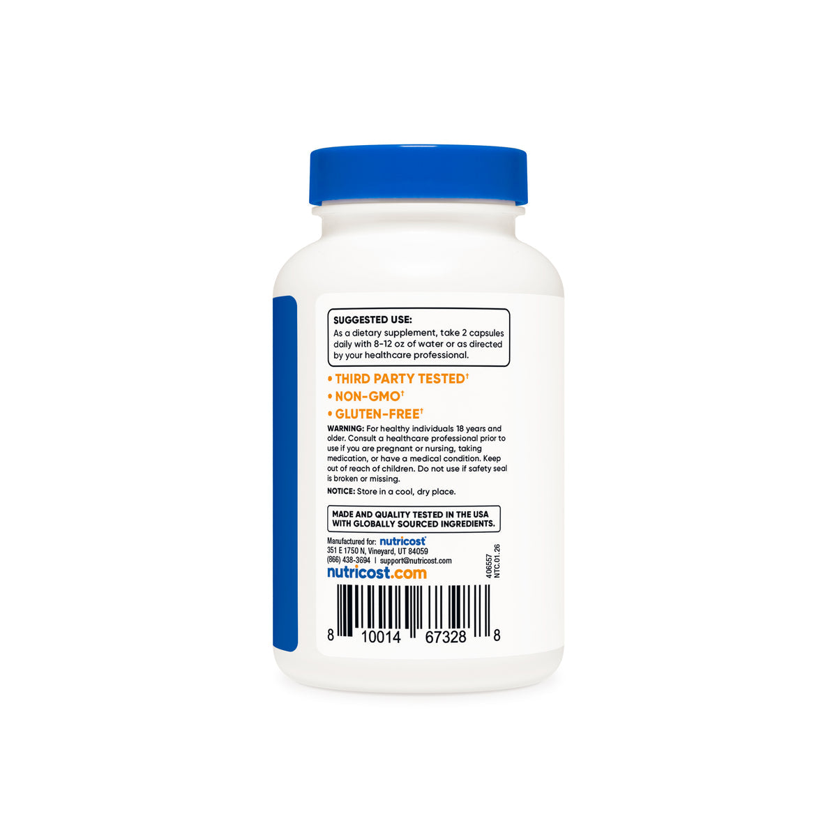 Nutricost Bacopa Monnieri 1000mg - Modo de uso