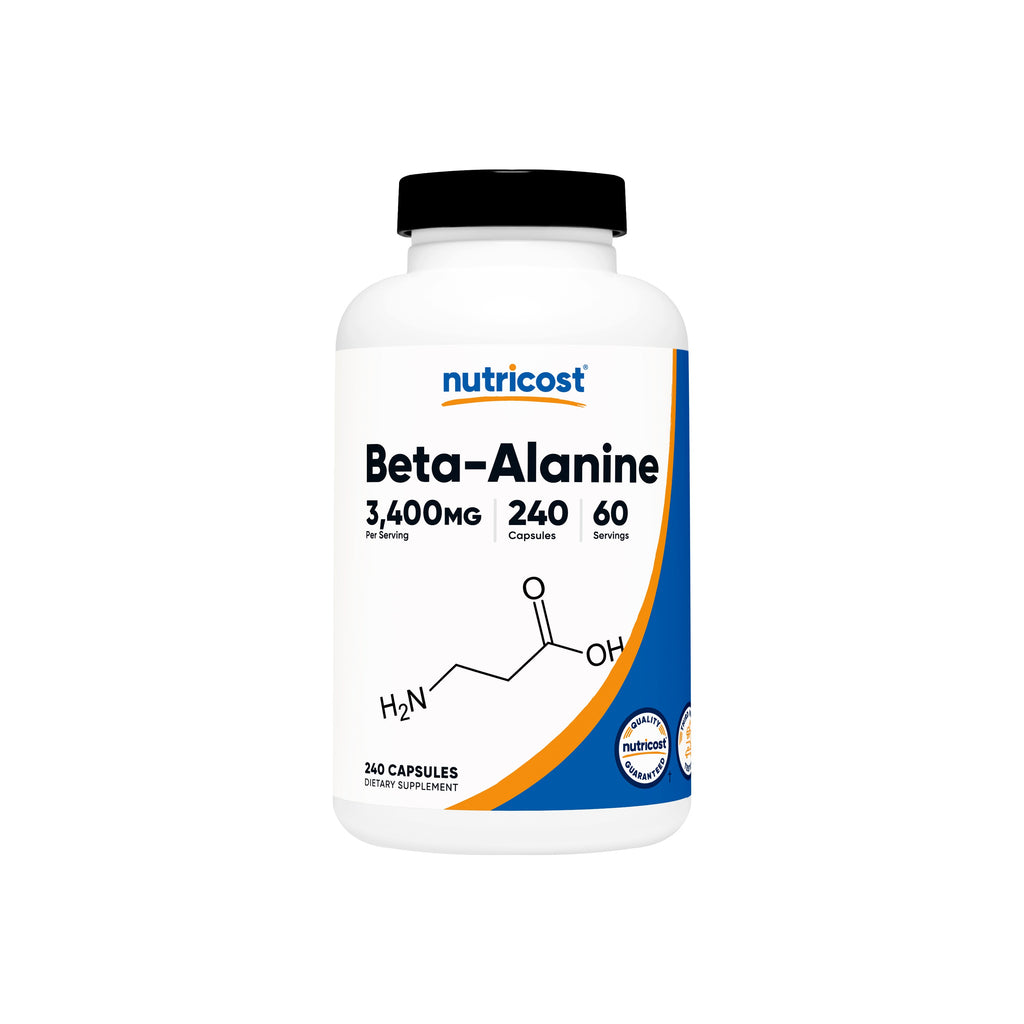 Nutricost Beta Alanina 3400mg 240 Cápsulas - Frente