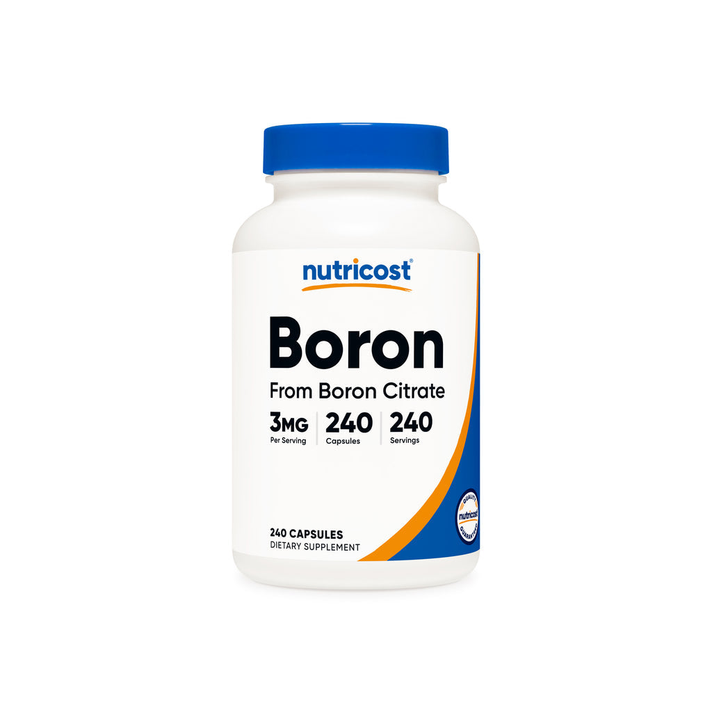Nutricost Boron 3mg 240 Capsulas - envase frontal