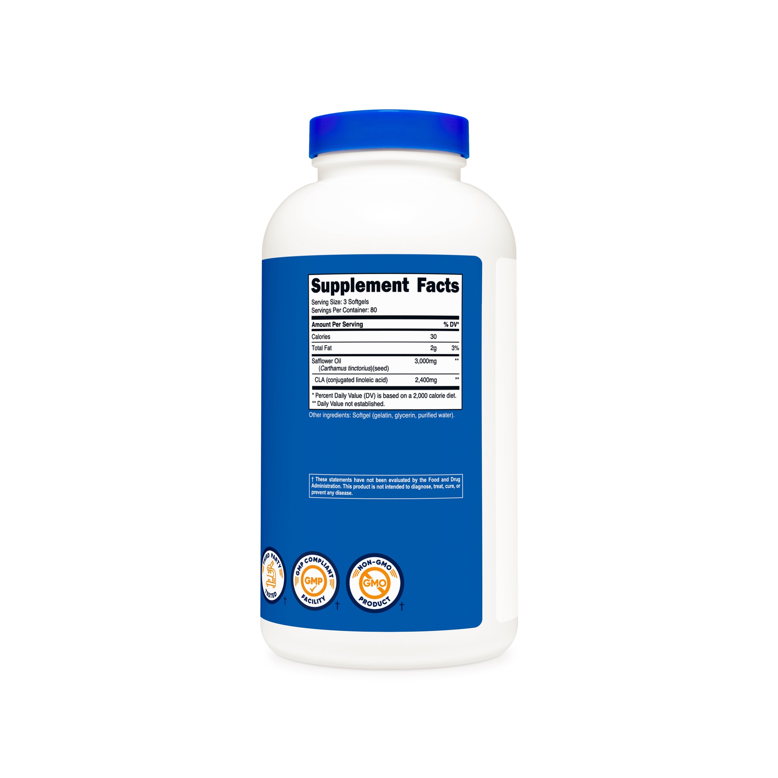 Tabla de suplementos CLA Nutricost