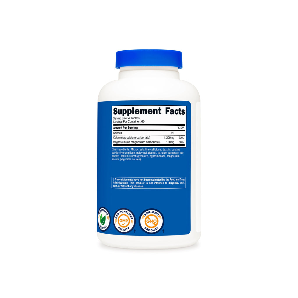 Tabla nutrimental Nutricost Calcio & Magnesio