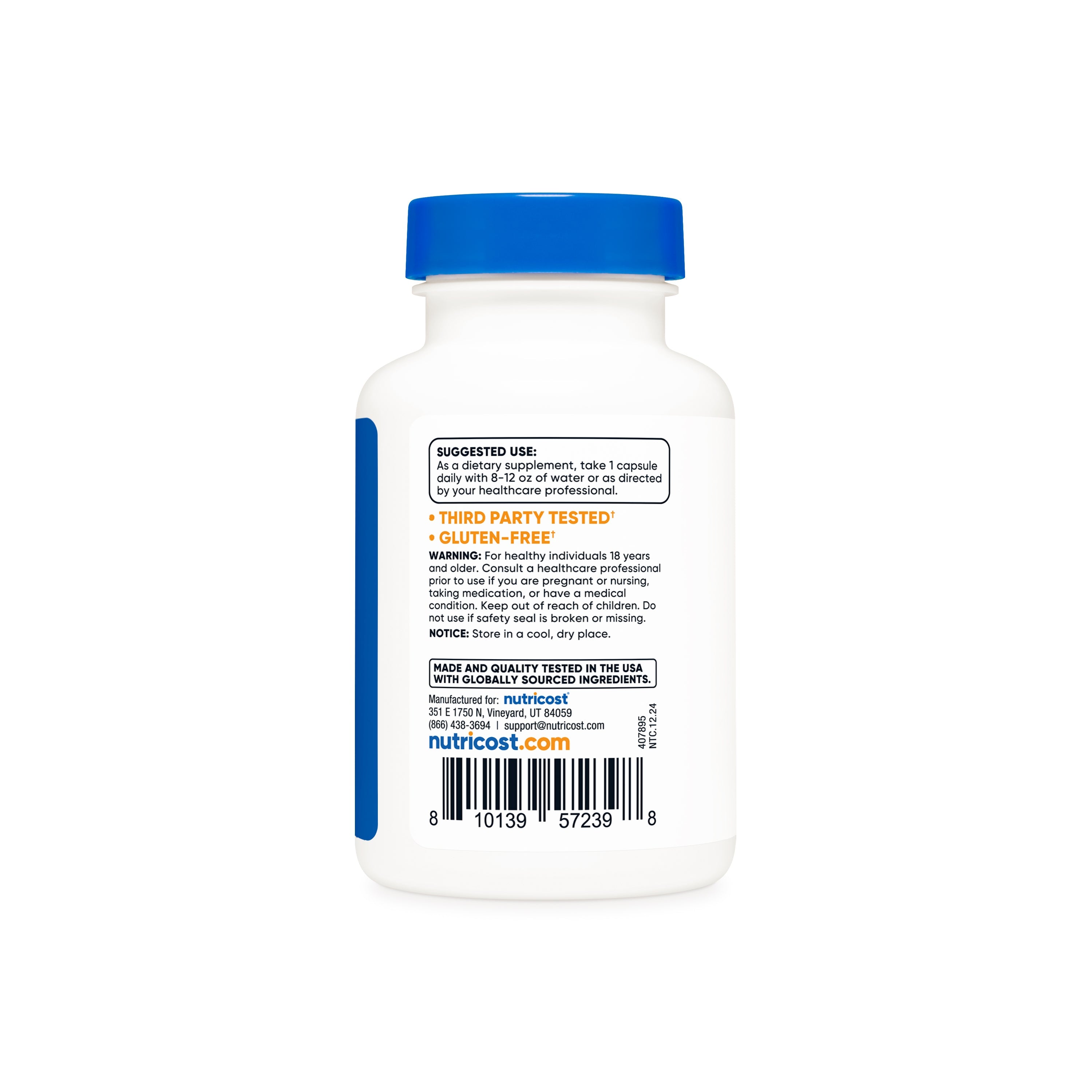 Nutricost Glicinato de Cobre 3mg - Modo de uso