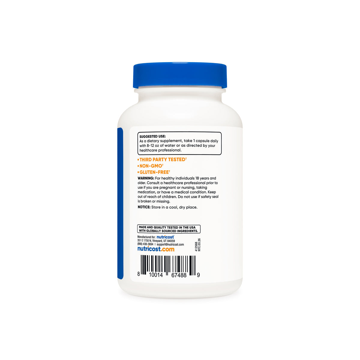 Nutricost L-Glicina 1000mg - Modo de uso