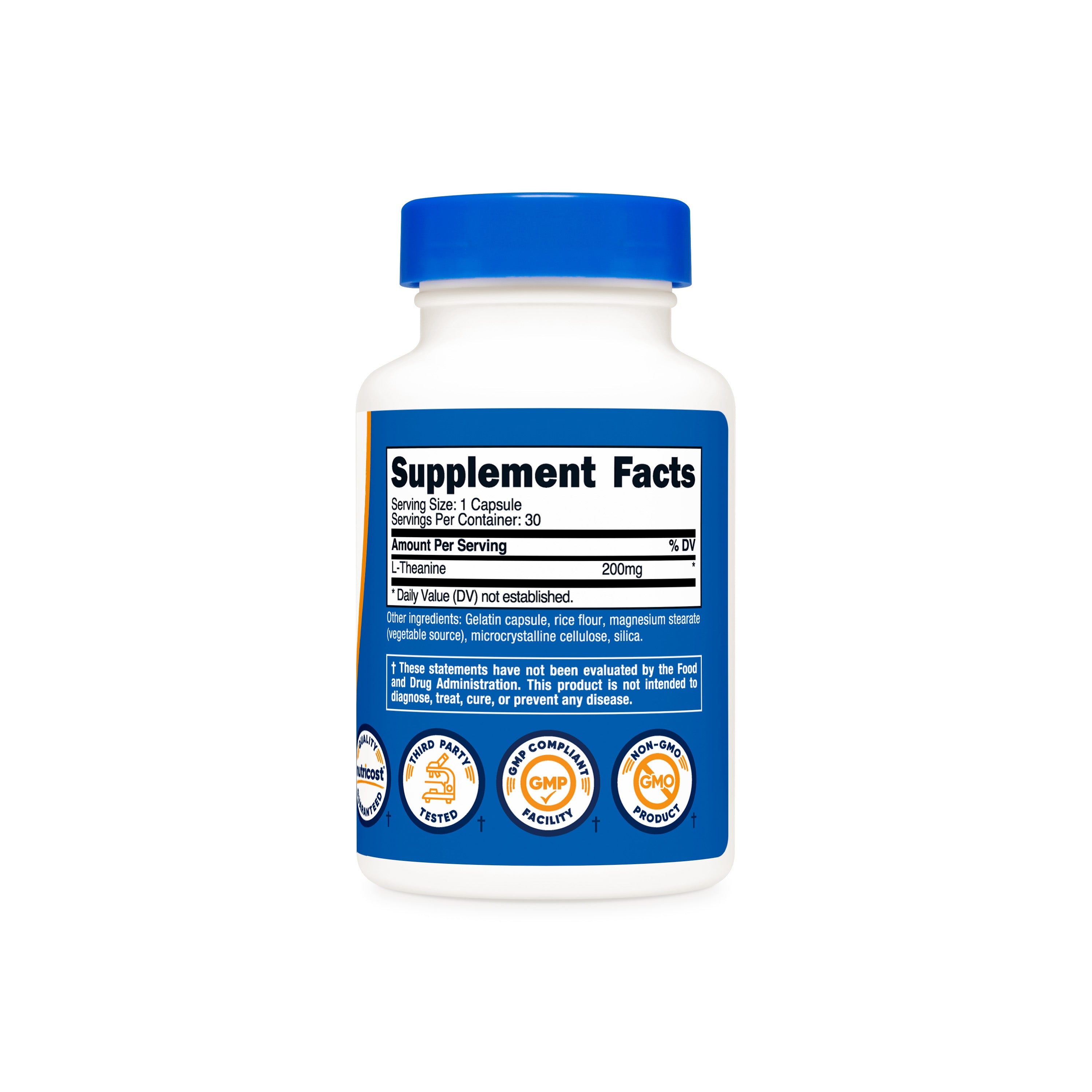 Nutricost L-Teanina 200mg - Tabla de Suplementos