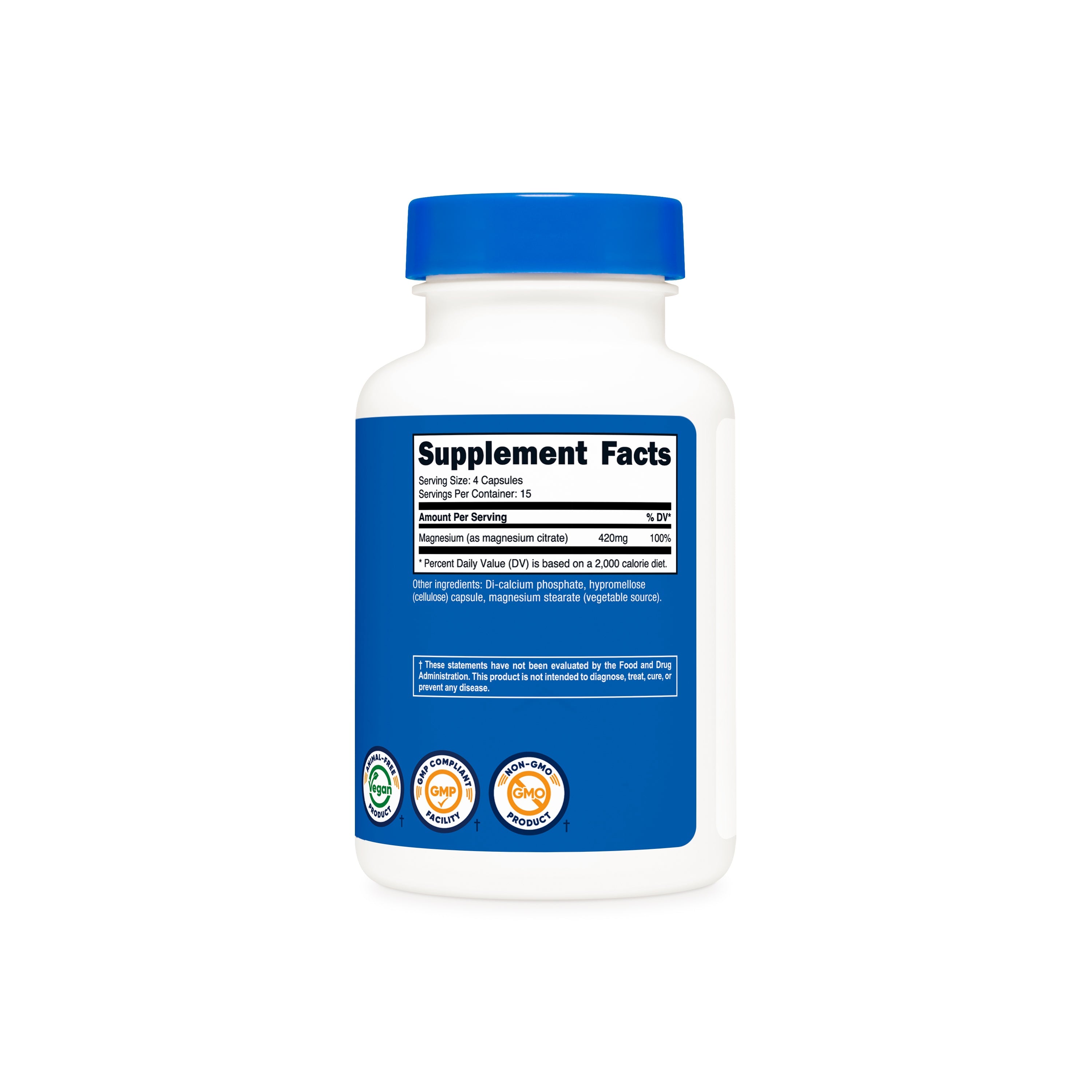 Tabla de suplementos Magnesio Citrato Nutricost