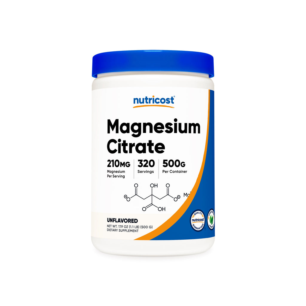 Nutricost Magnesio Citrato en Polvo 500g