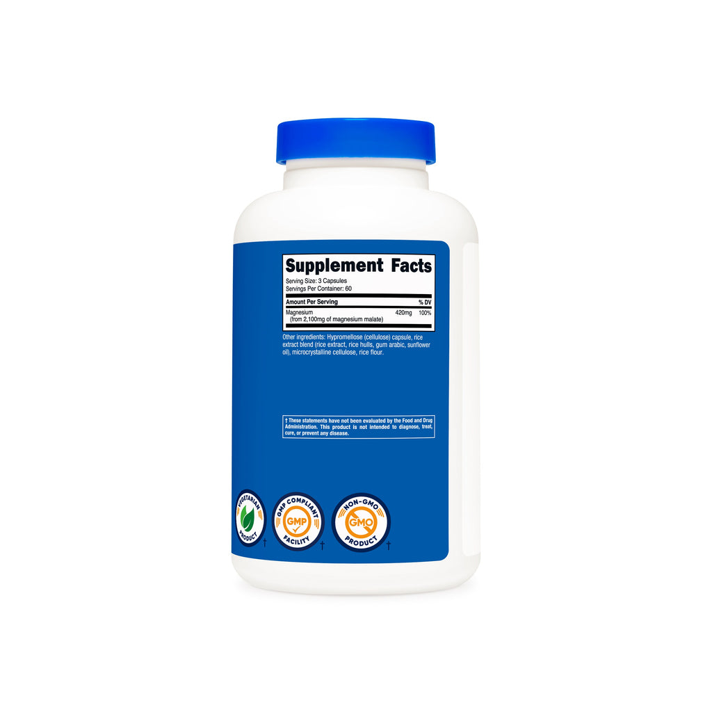 Tabla de suplementos Magnesio Malato Nutricost