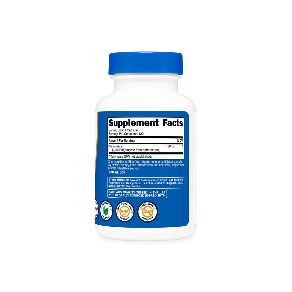 Tabla de suplementos Nattokinasa Nutricost