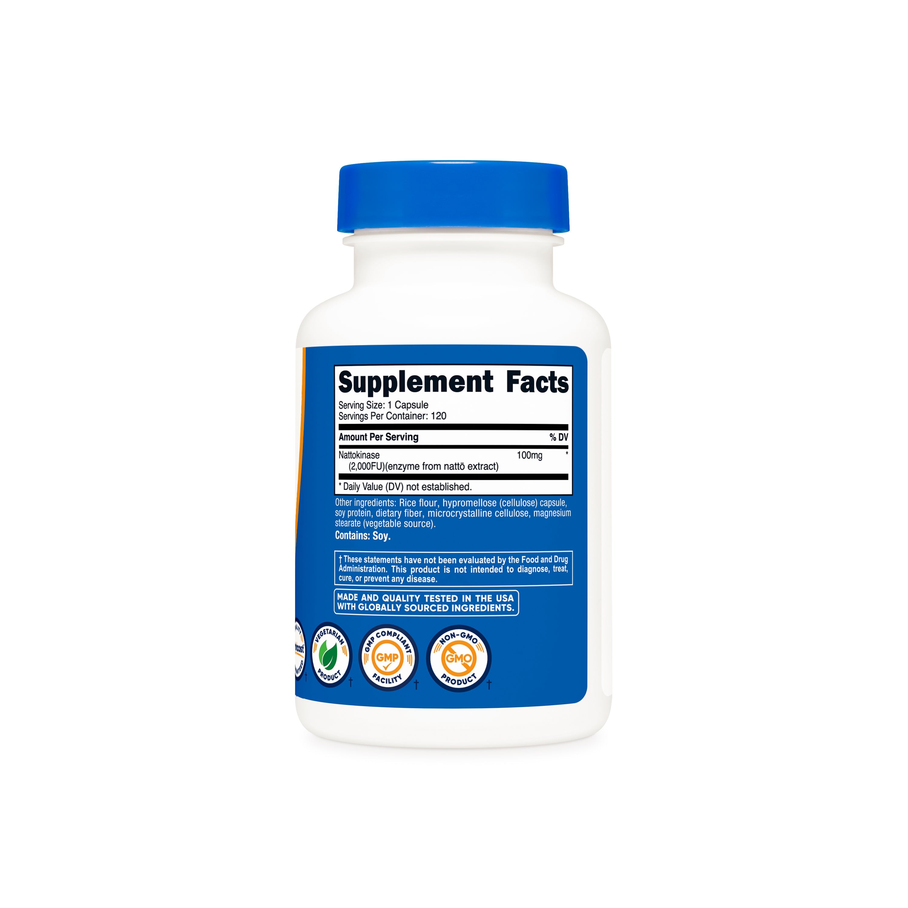 Tabla de suplementos Nattokinasa Nutricost