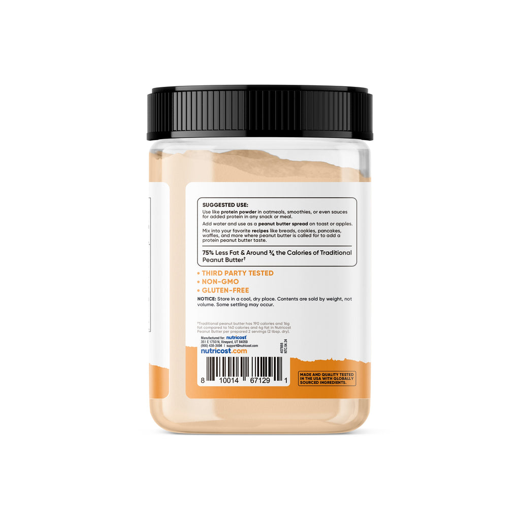 Modo de uso Peanut Butter Powder Nutricost