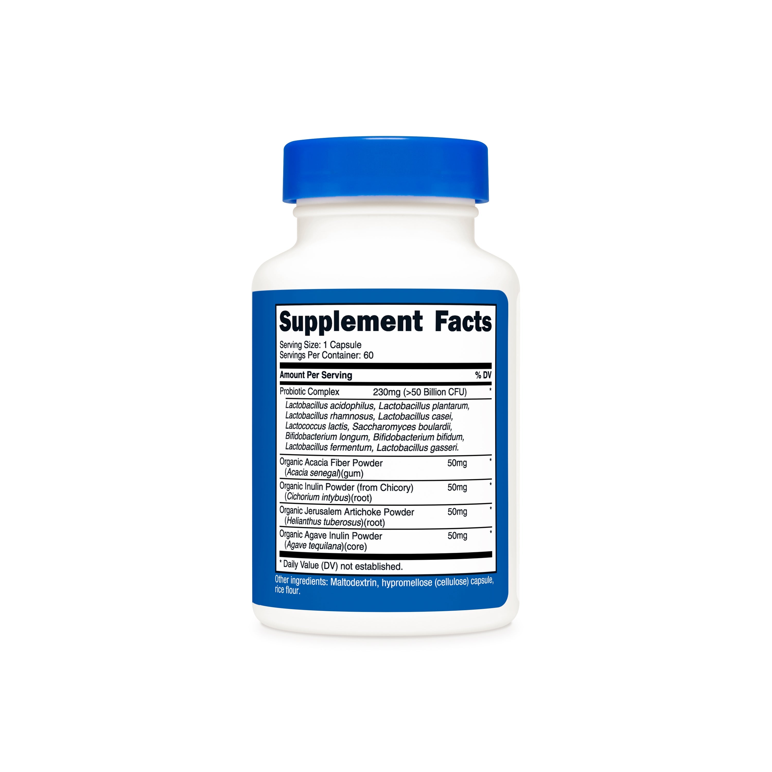 Tabla de suplementos Probiotic Complex Nutricost