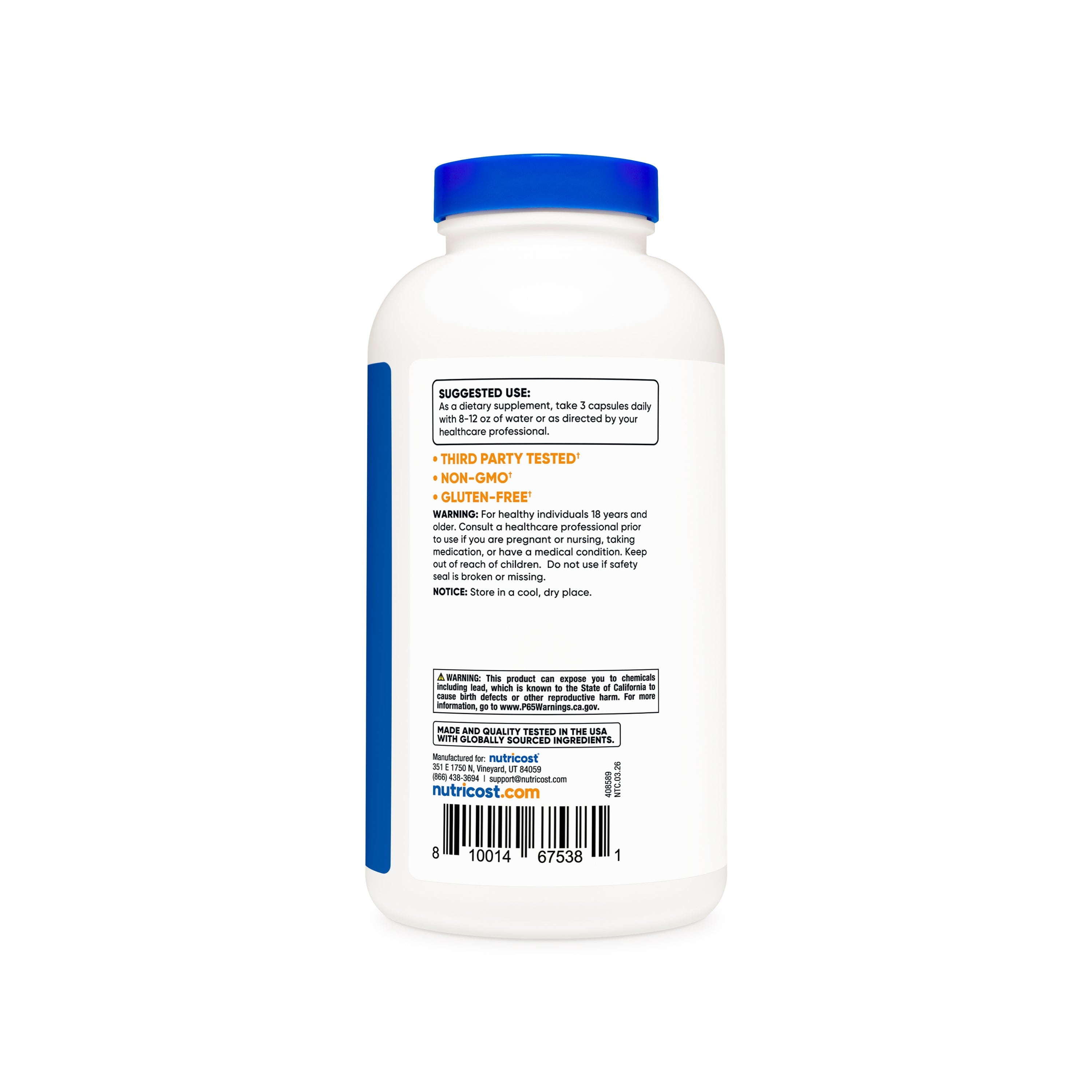 Modo de uso Psyllium Husk Nutricost