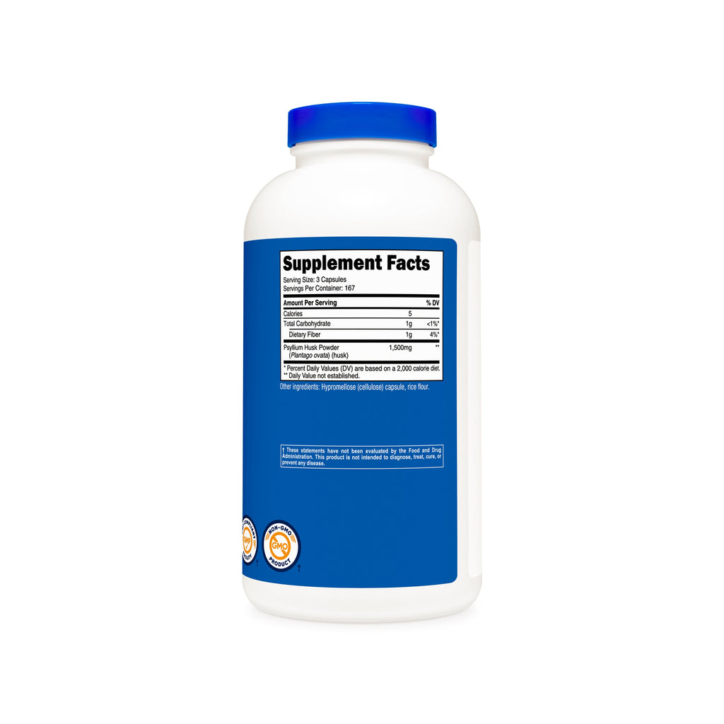 Tabla de suplementos Psyllium Husk Nutricost