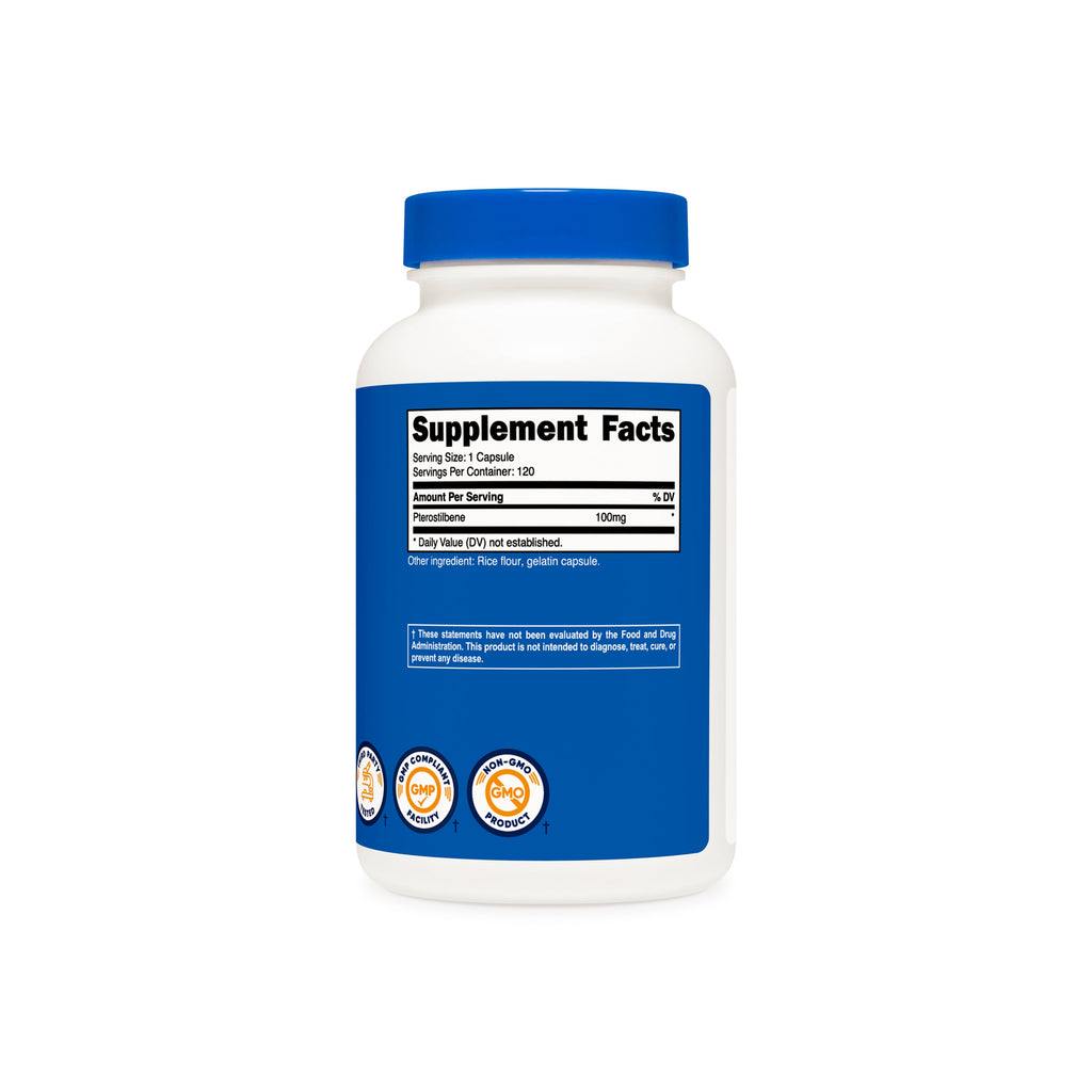 Tabla de suplementos Pterostilbeno Nutricost