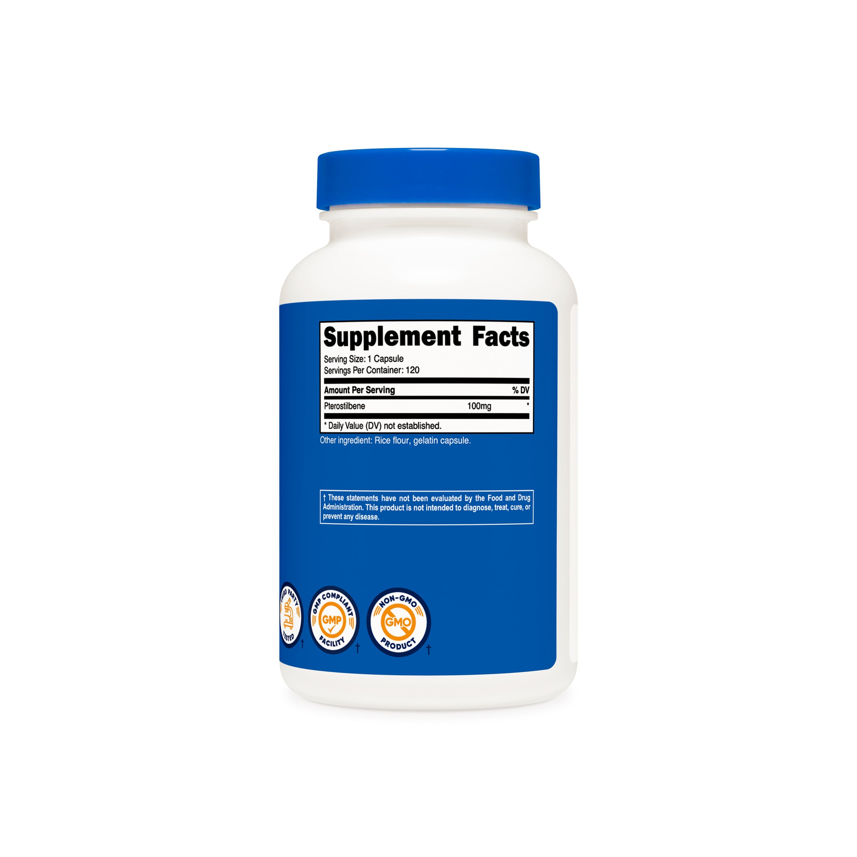 Tabla de suplementos Pterostilbeno Nutricost