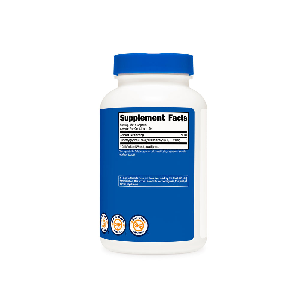 Nutricost TMG 750mg - Tabla de suplementos