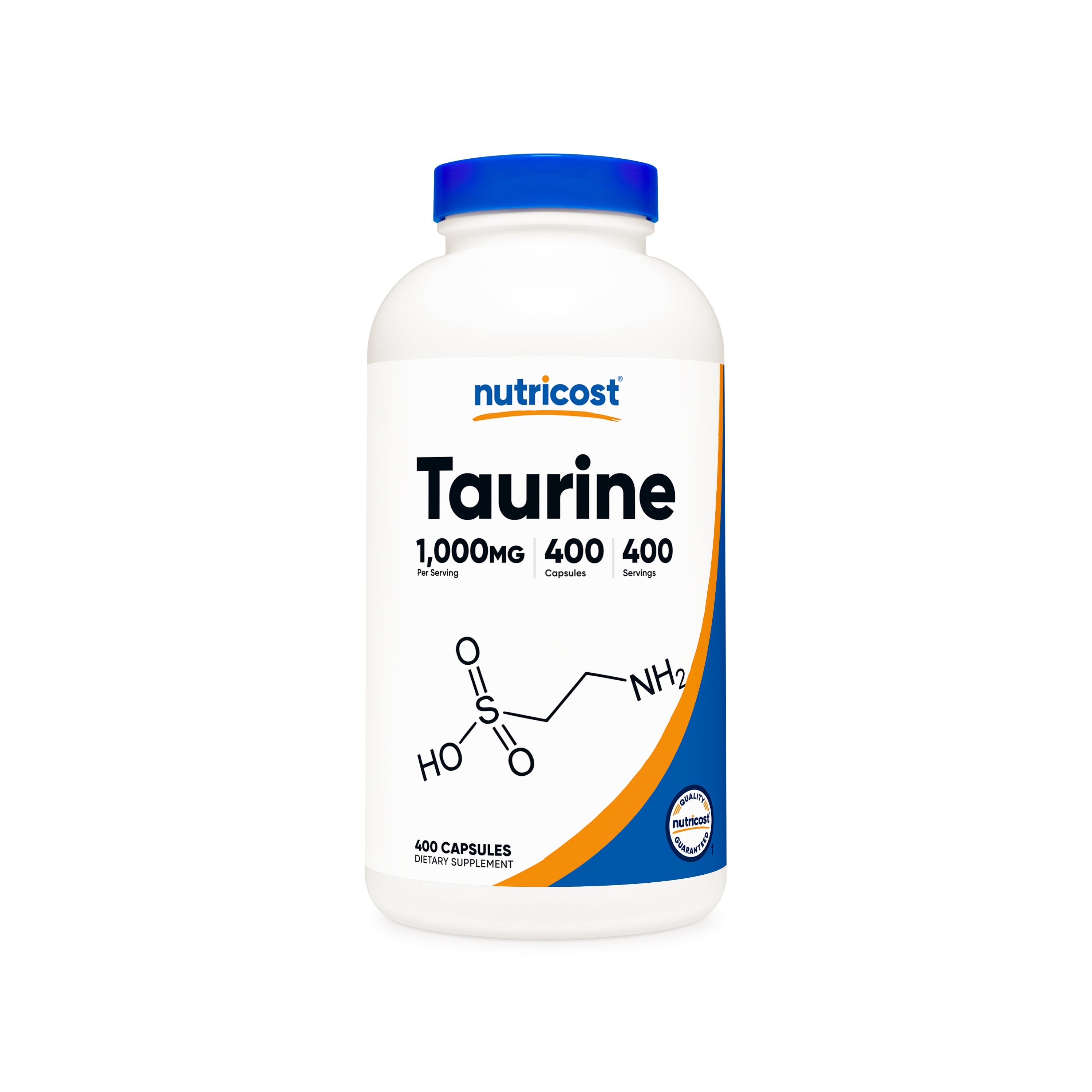 Nutricost Taurina 1000mg 400 cápsulas frente